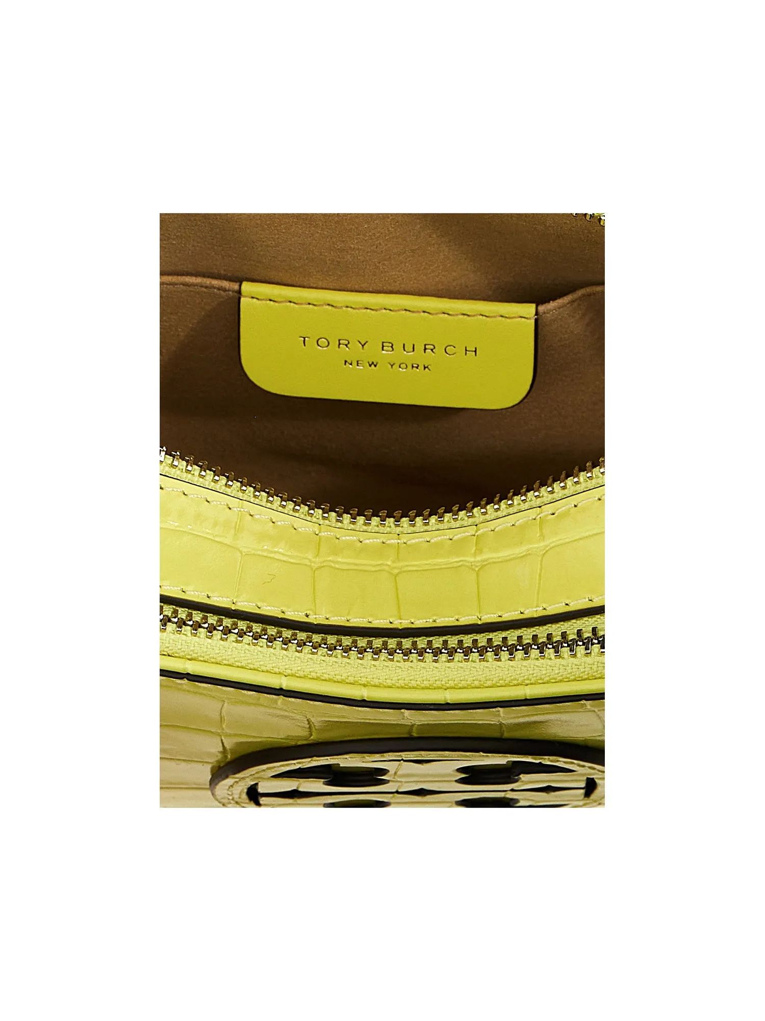 Tory Burch    Tory Burch 'Miller Croc Embossed Mini' Crossbody Bag