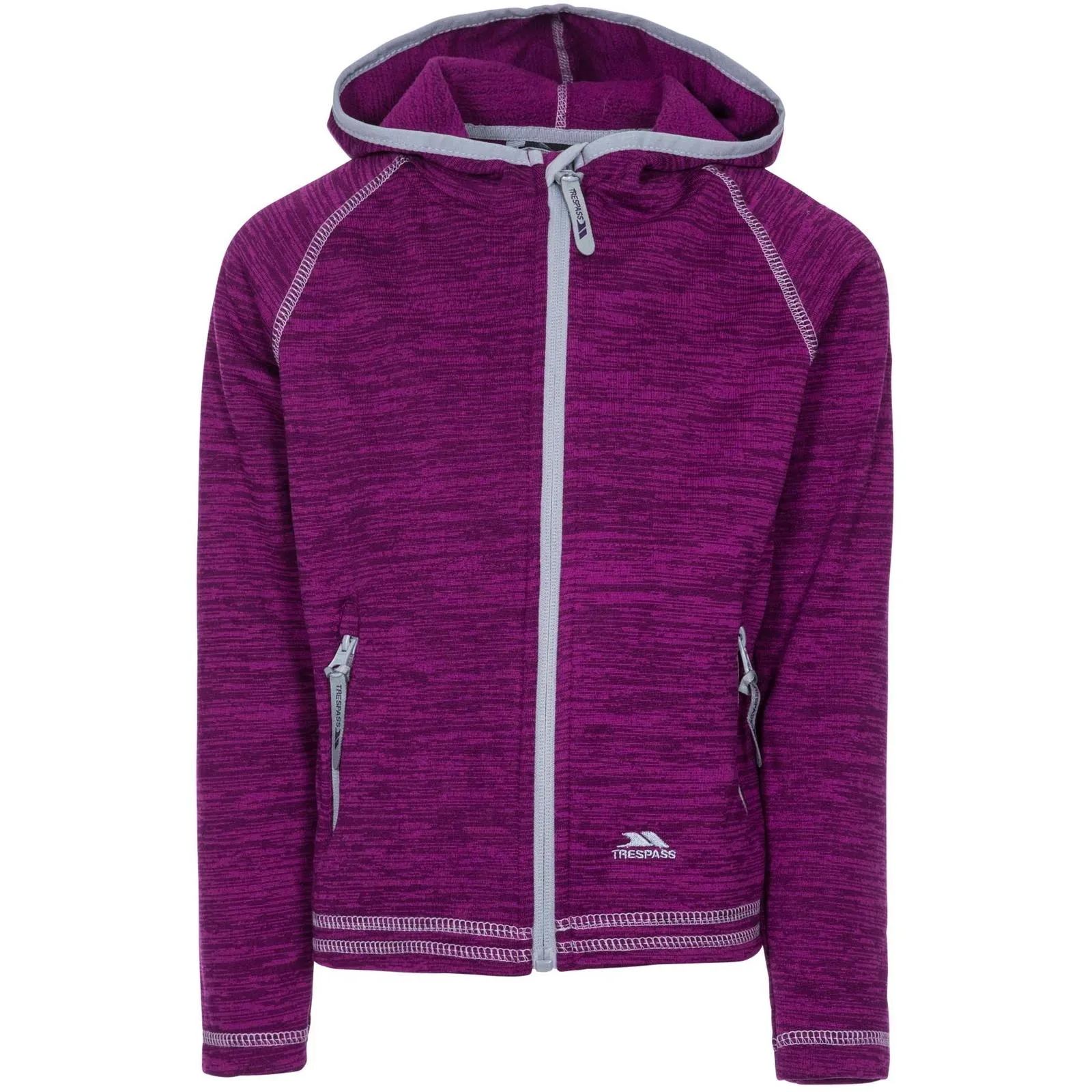 Trespass Kids Goodness Full Zip Hooded Fleece Jacket