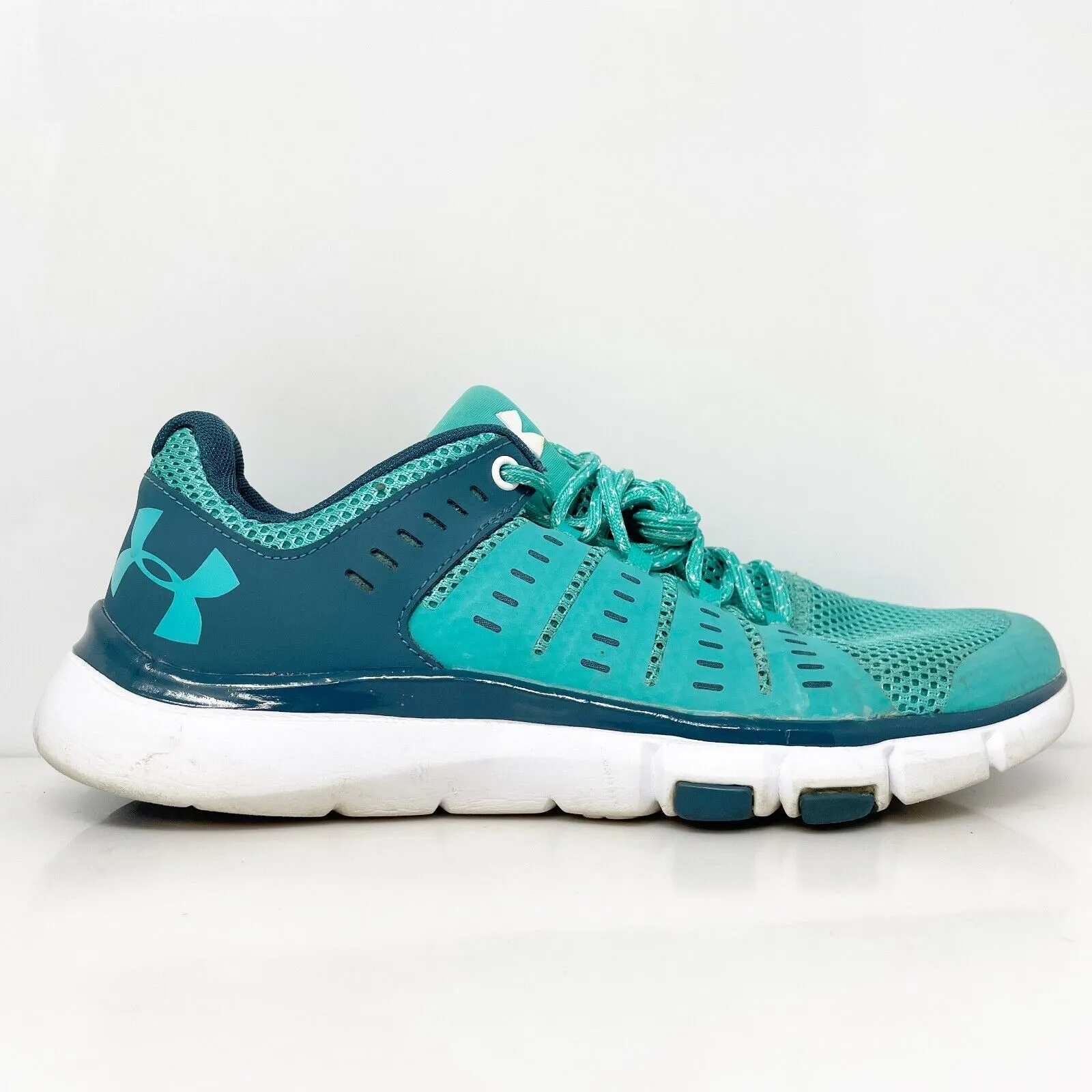 Under Armour Womens Micro G Limitless 1274417 Blue Running Shoes Sneakers Sz 7.5