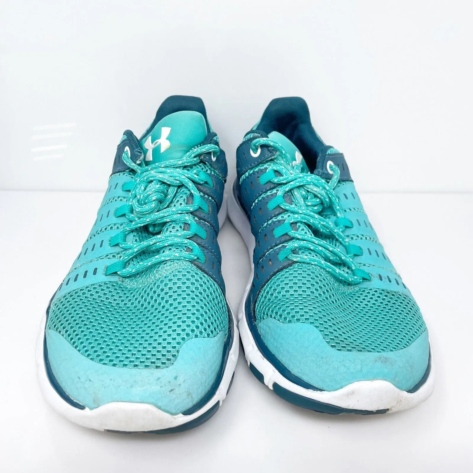 Under Armour Womens Micro G Limitless 1274417 Blue Running Shoes Sneakers Sz 7.5