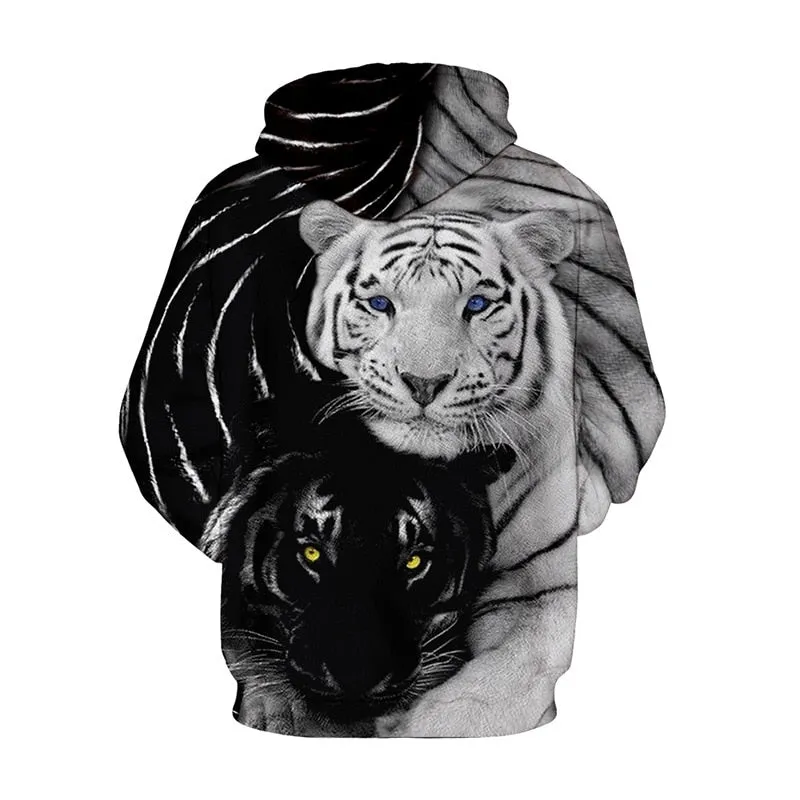 Unisex 3D Print Tiger Hoodie