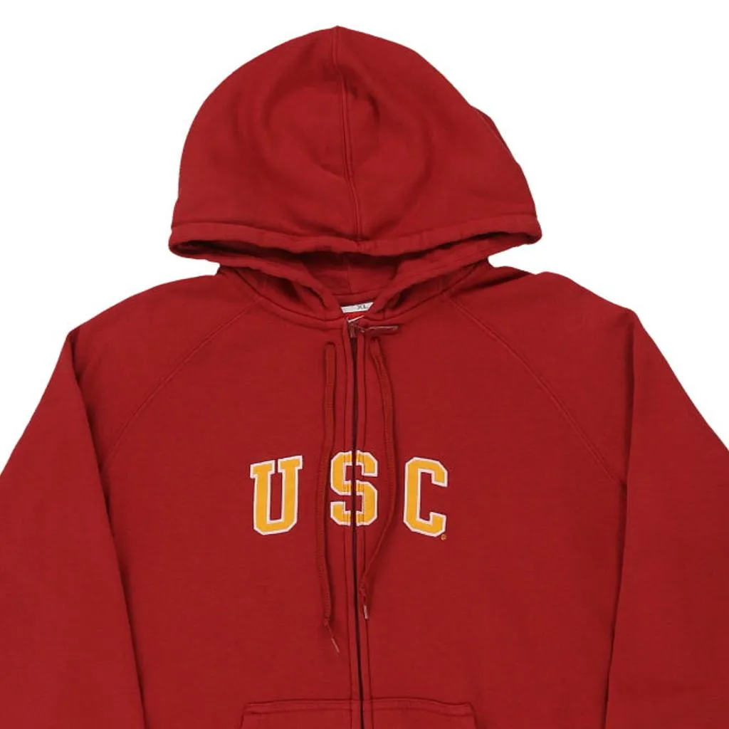 USC Nike College Hoodie - XL Red Cotton Blend