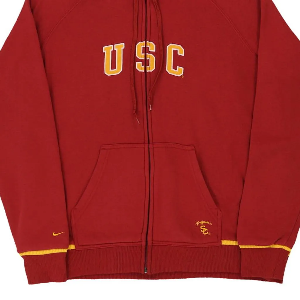 USC Nike College Hoodie - XL Red Cotton Blend