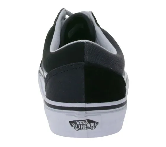 VANS Old Skool Split baskets en cuir véritable pour femmes chaussures basses à la mode VN0009QHKOU1 noir/gris