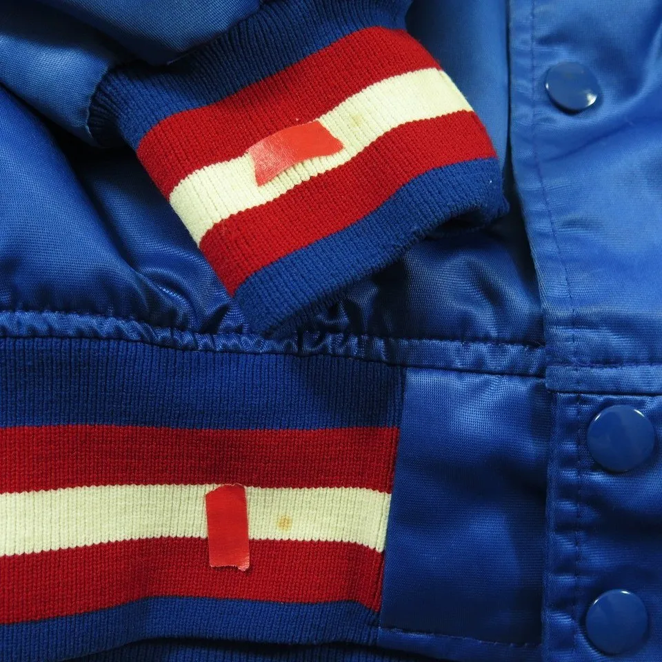 Vintage 80s Starter NBA Basketball Jacket Medium NCAA Satin USA made Old Logo