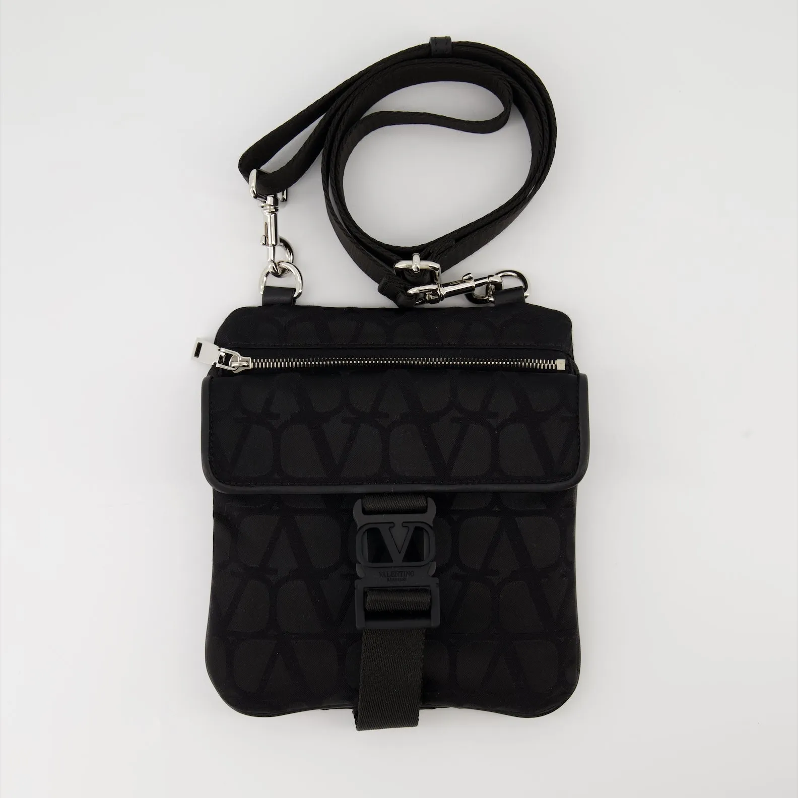 VLogo Canvas Crossbody Bag