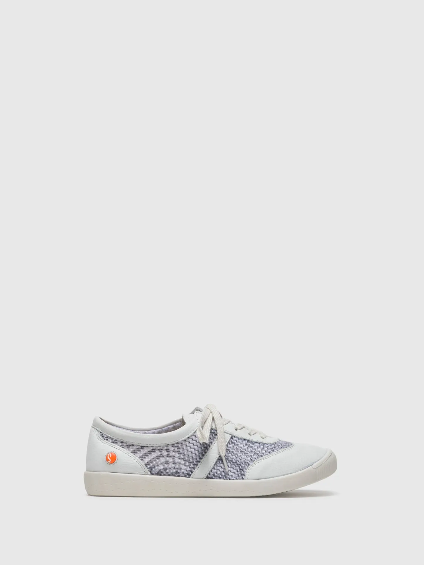 White Lace-up Trainers