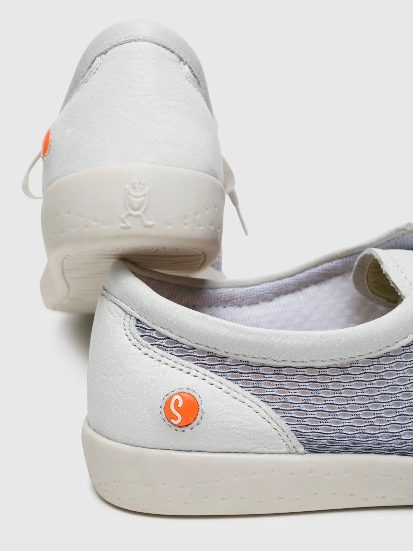 White Lace-up Trainers