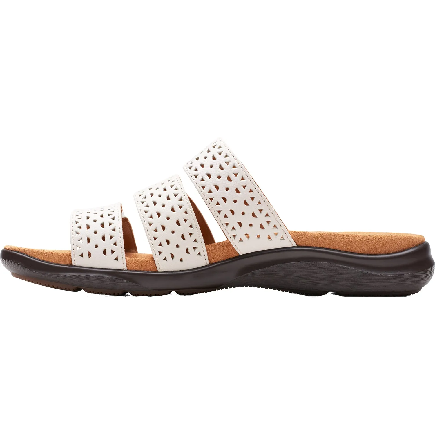 Women's Clarks Kitly Walk White Leather
