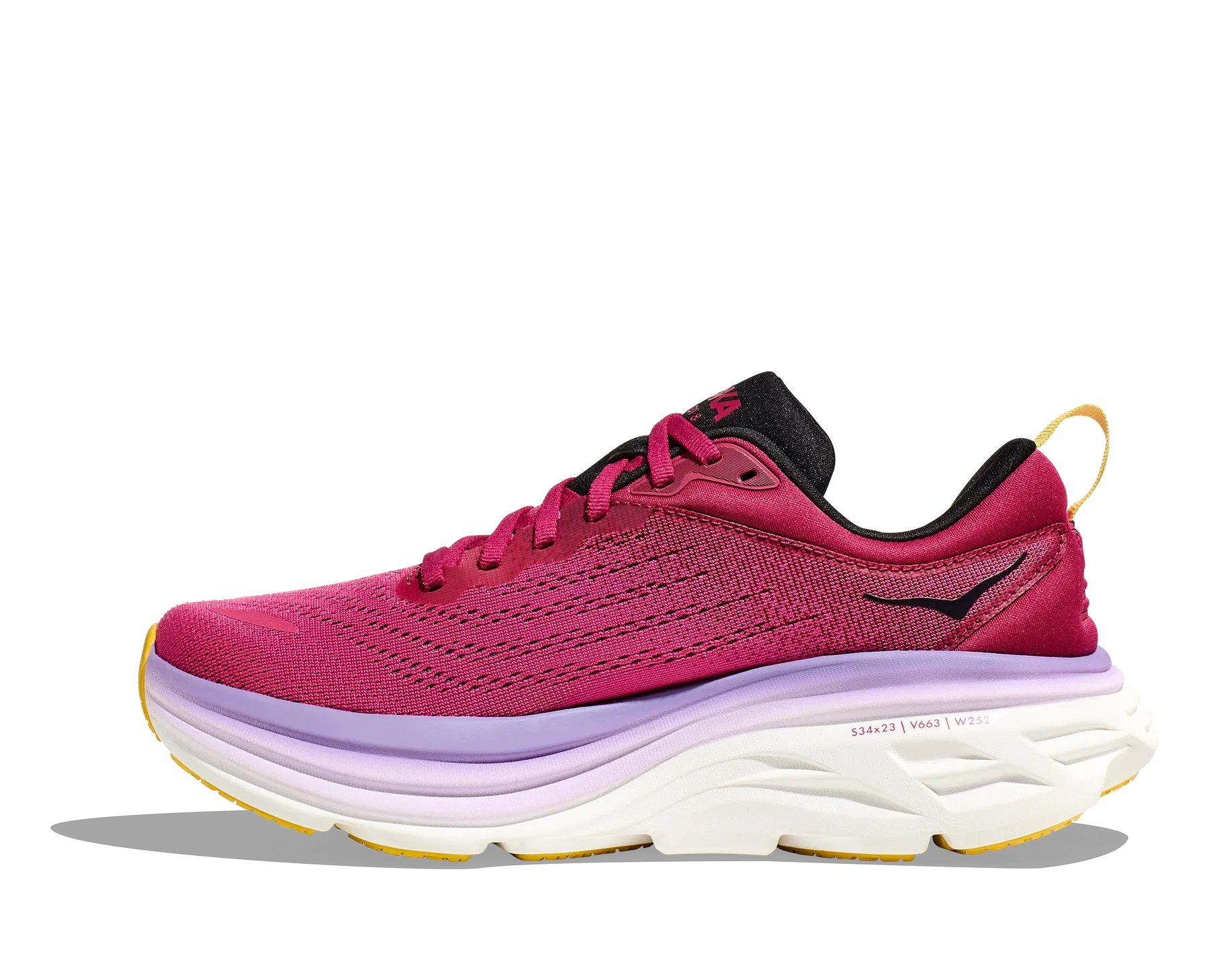 WOMEN'S HOKA BONDI 8 | CHERRIES JUBILEE / PINK YARROW
